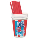 ICEE Shaved Ice Machine with Syrup, Cups and Straws