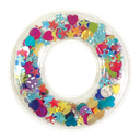 O Initial Confetti Sticker Patch