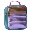 Icy Color Block Puffer Lunch Tote