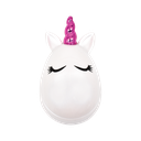 White Unicorn Hair Brush