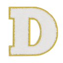 D Initial Varsity Sticker Patch