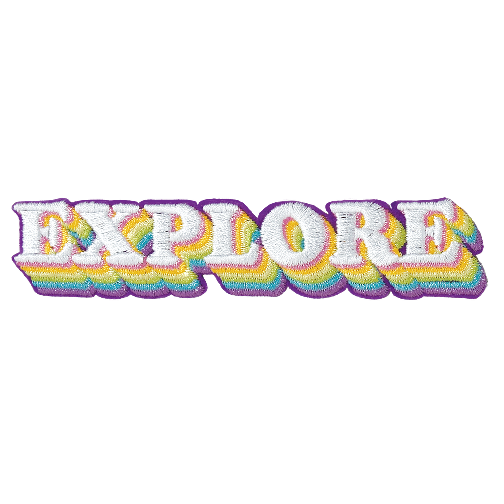 Explore Embroidered Sticker Patch