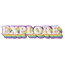 Explore Embroidered Sticker Patch