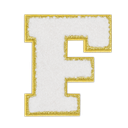 F Initial Varsity Sticker Patch