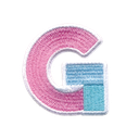 G Initial Color Block Sticker Patch