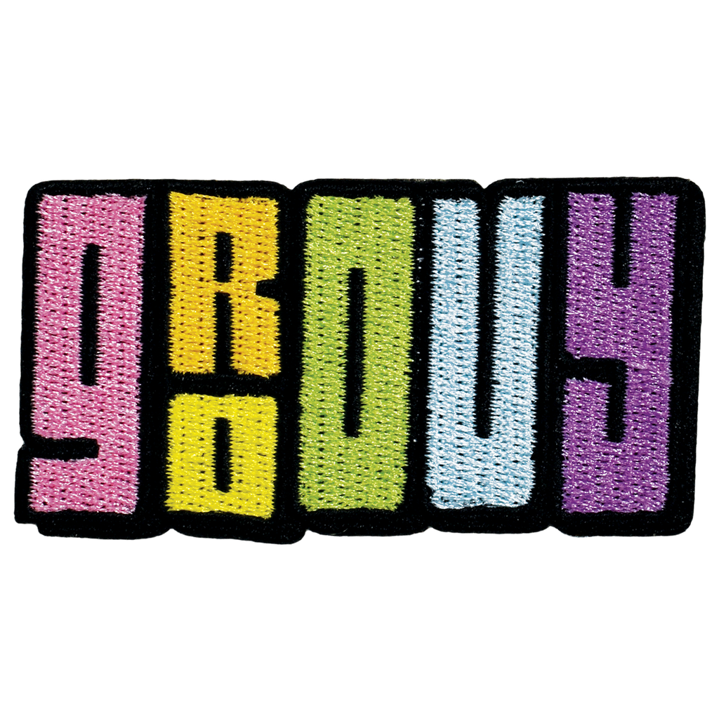 Groovy Embroidered Sticker Patch