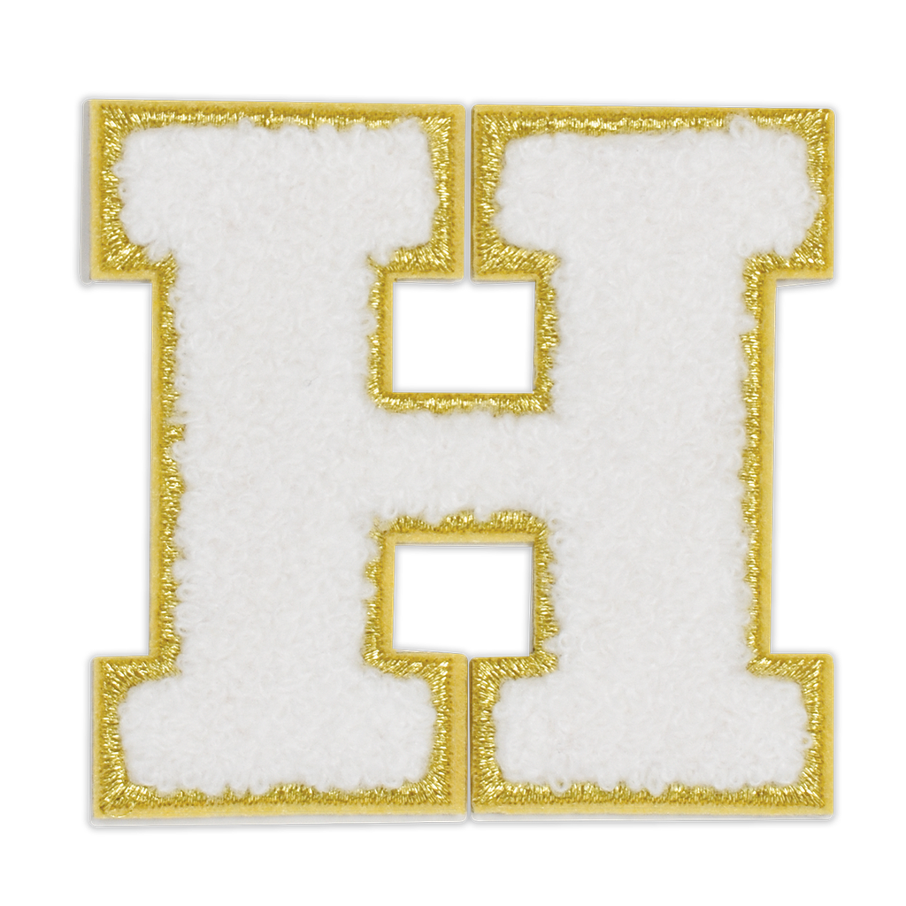 H Initial Varsity Sticker Patch