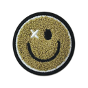 Happy Face Chenille Embroidered Sticker Patch