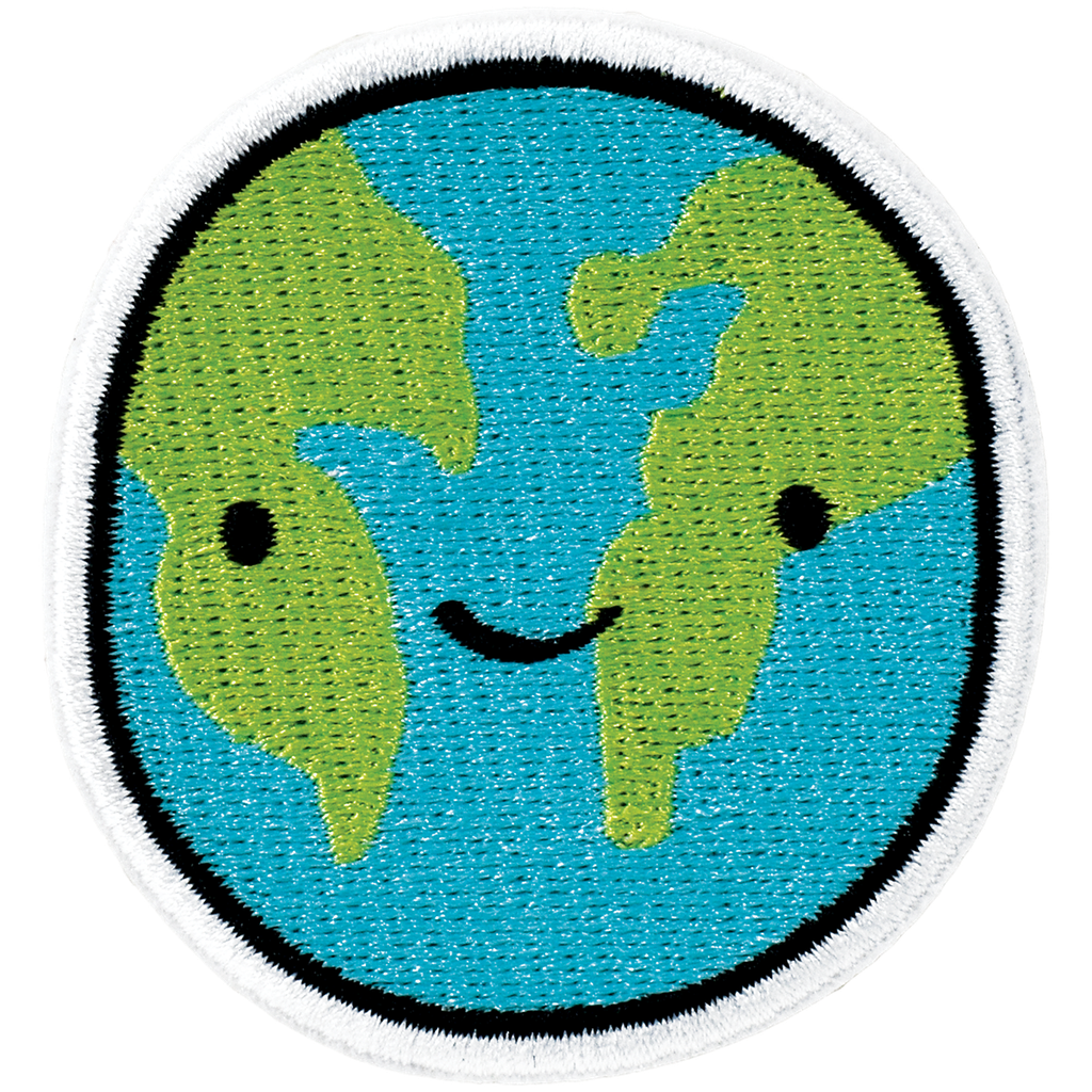 Happy Planet Embroidered Sticker Patch