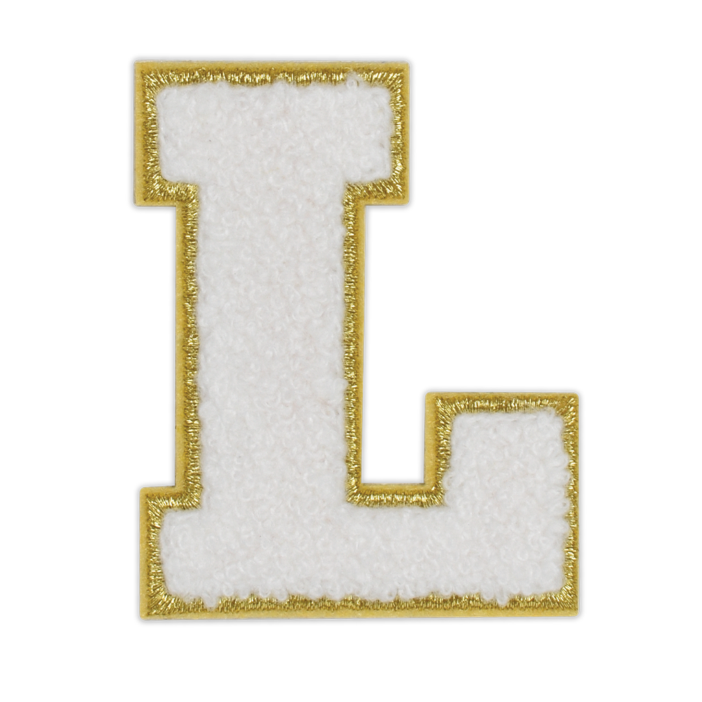 L Initial Varsity Sticker Patch