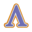 Lambda Greek Letter Sticker Patch