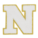 N Initial Varsity Sticker Patch