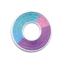 O Initial Color Block Sticker Patch