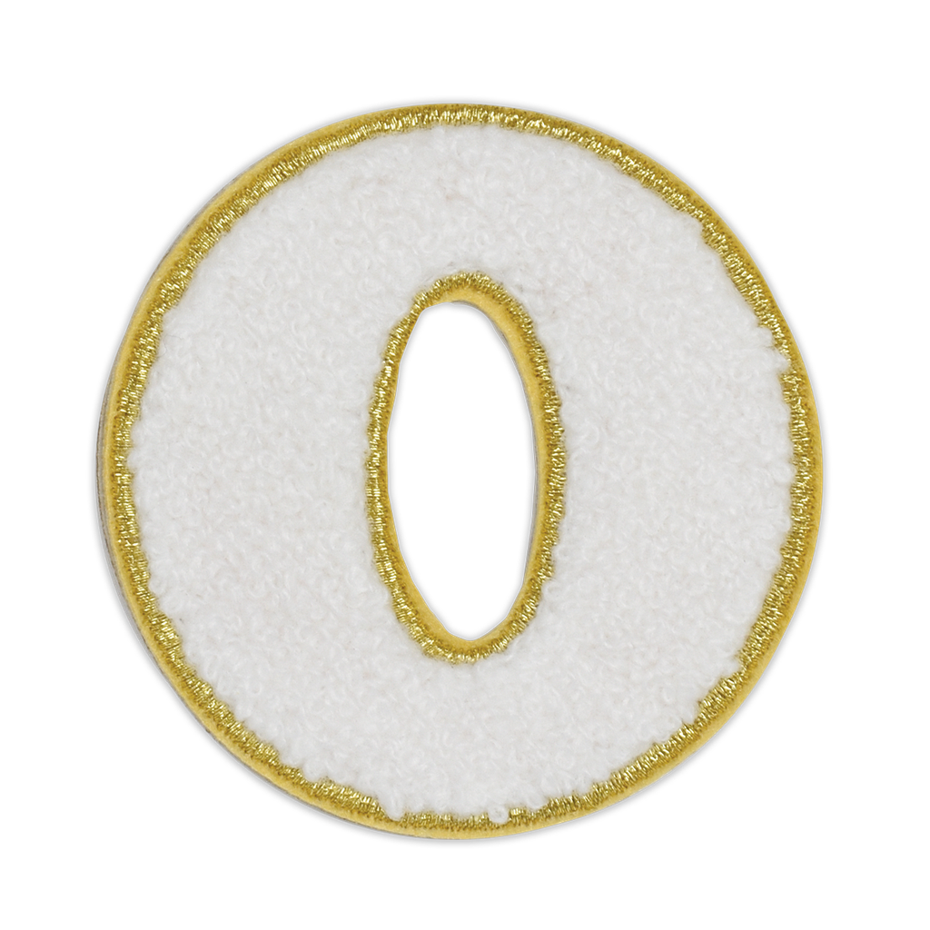 O Initial Varsity Sticker Patch