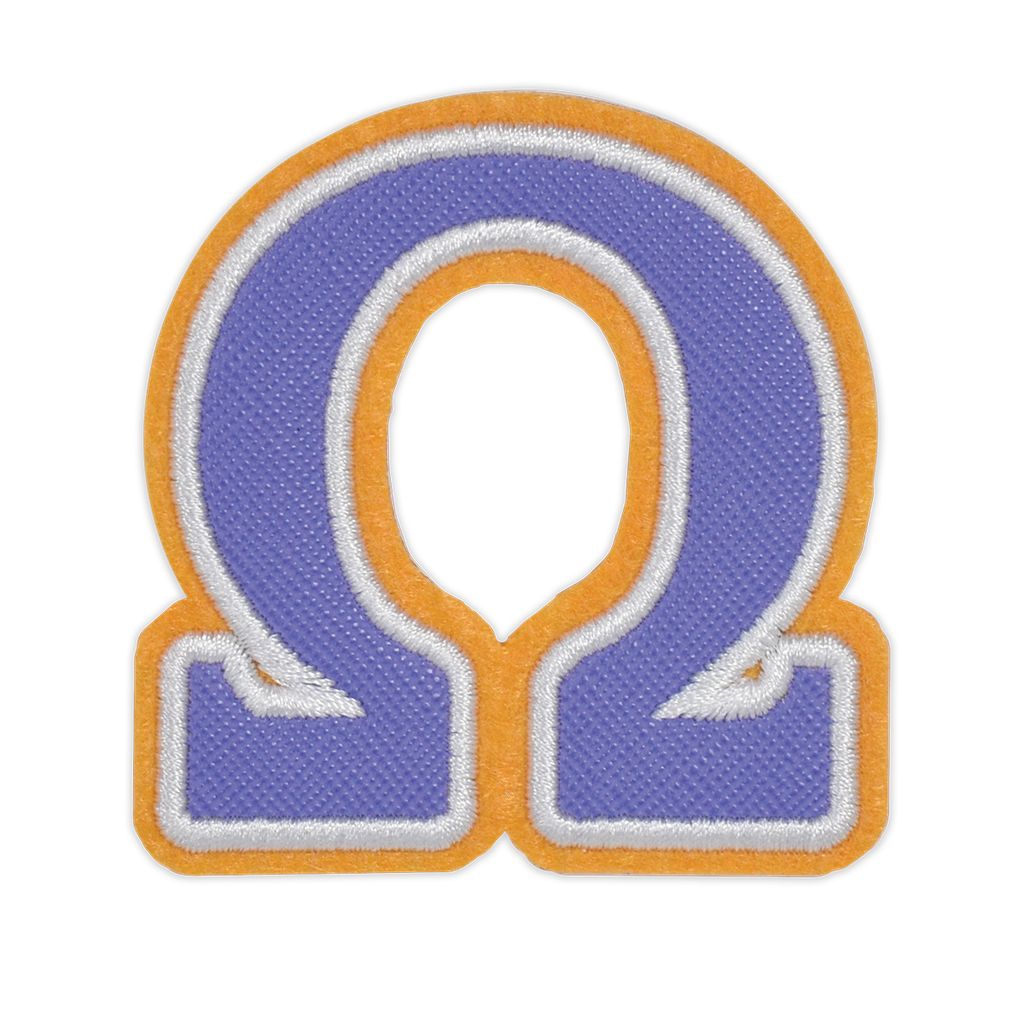 Omega Greek Letter Sticker Patch