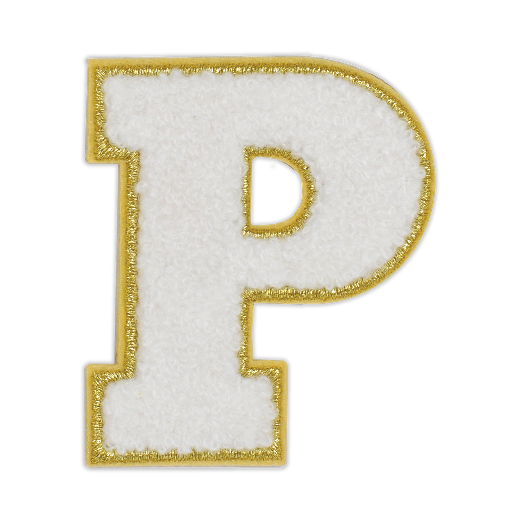 P Initial Varsity Sticker Patch