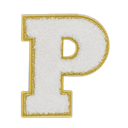 P Initial Varsity Sticker Patch