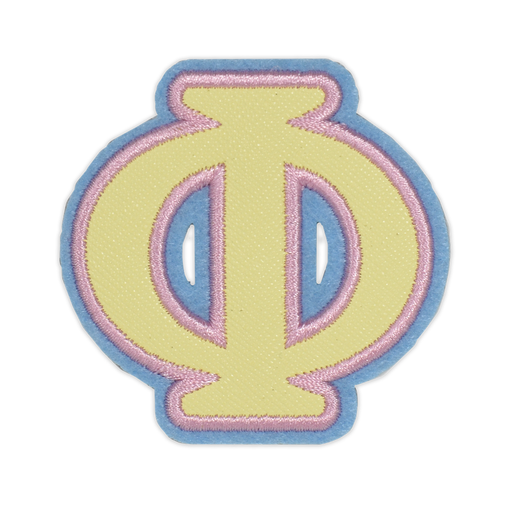 Phi Greek Letter Sticker Patch