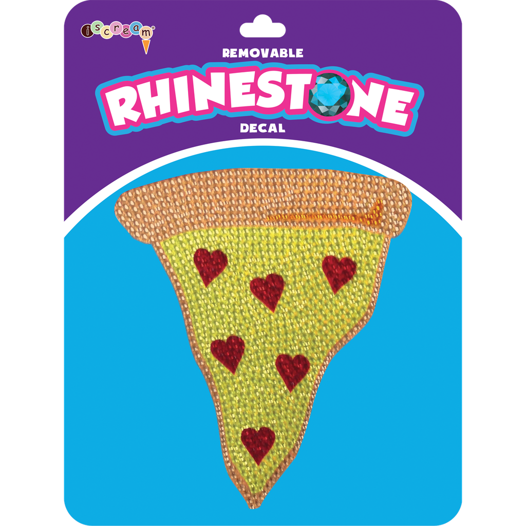 Pizza Slice Rhinestone Decals Large