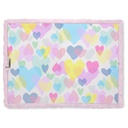 Heart Tie Dye Lock and Key Furry Journal