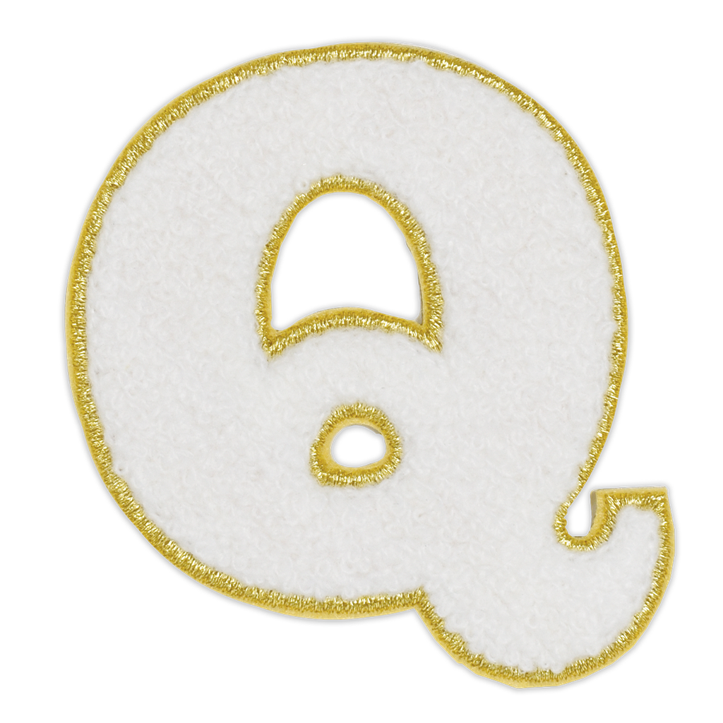 Q Initial Varsity Sticker Patch