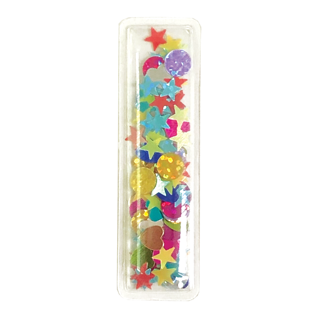 I Initial Confetti Sticker Patch