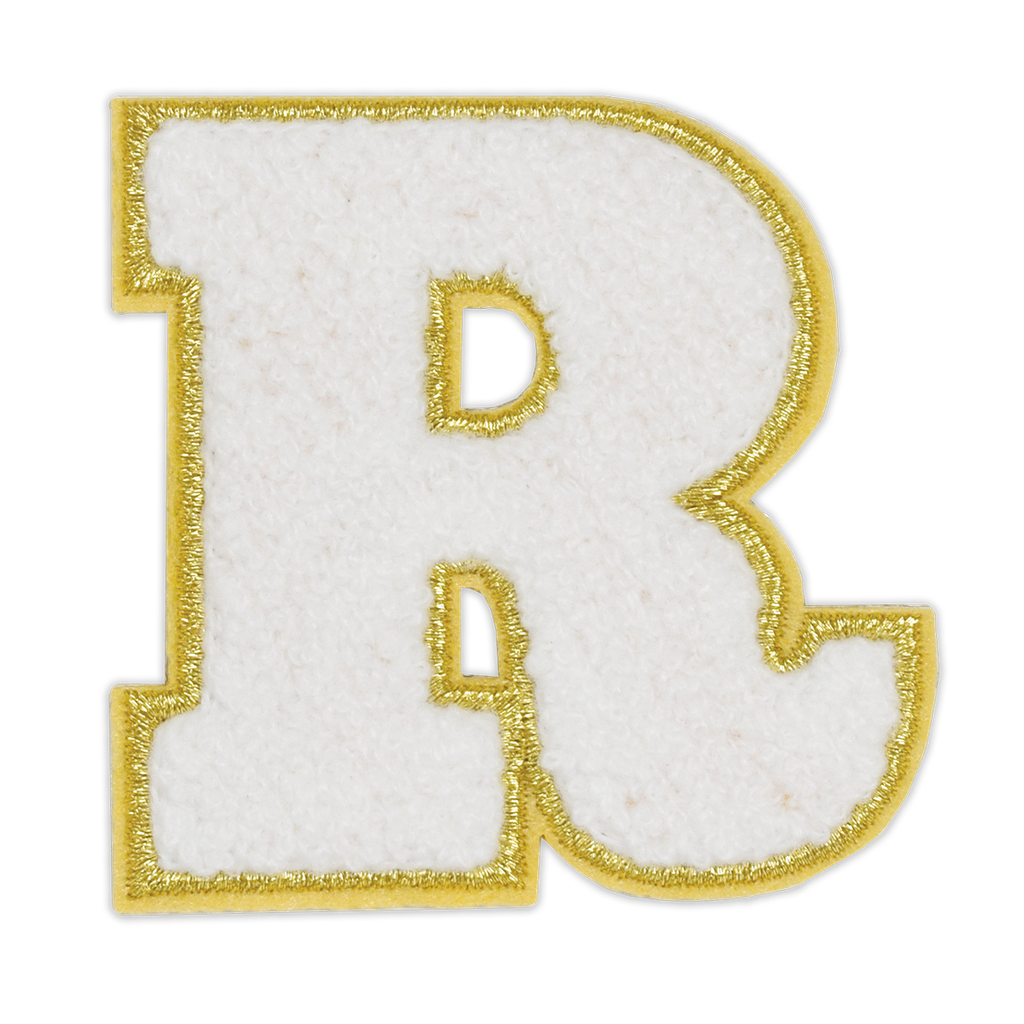 R Initial Varsity Sticker Patch