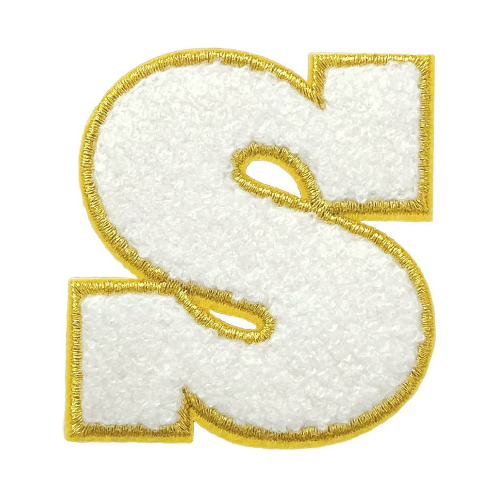 S Initial Varsity Sticker Patch