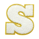 S Initial Varsity Sticker Patch