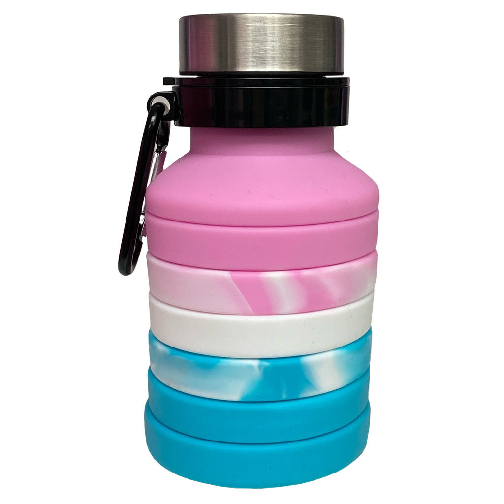 Pink Ombre Collapsible Water Bottle