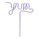 Shaped Reusable Straws