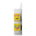 Emoji Cube 3D Mini Eraser Set