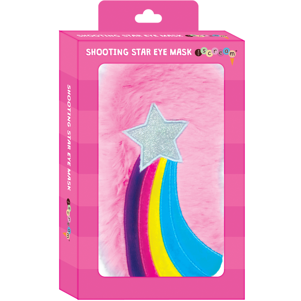 Rainbow Star Furry Eye Mask