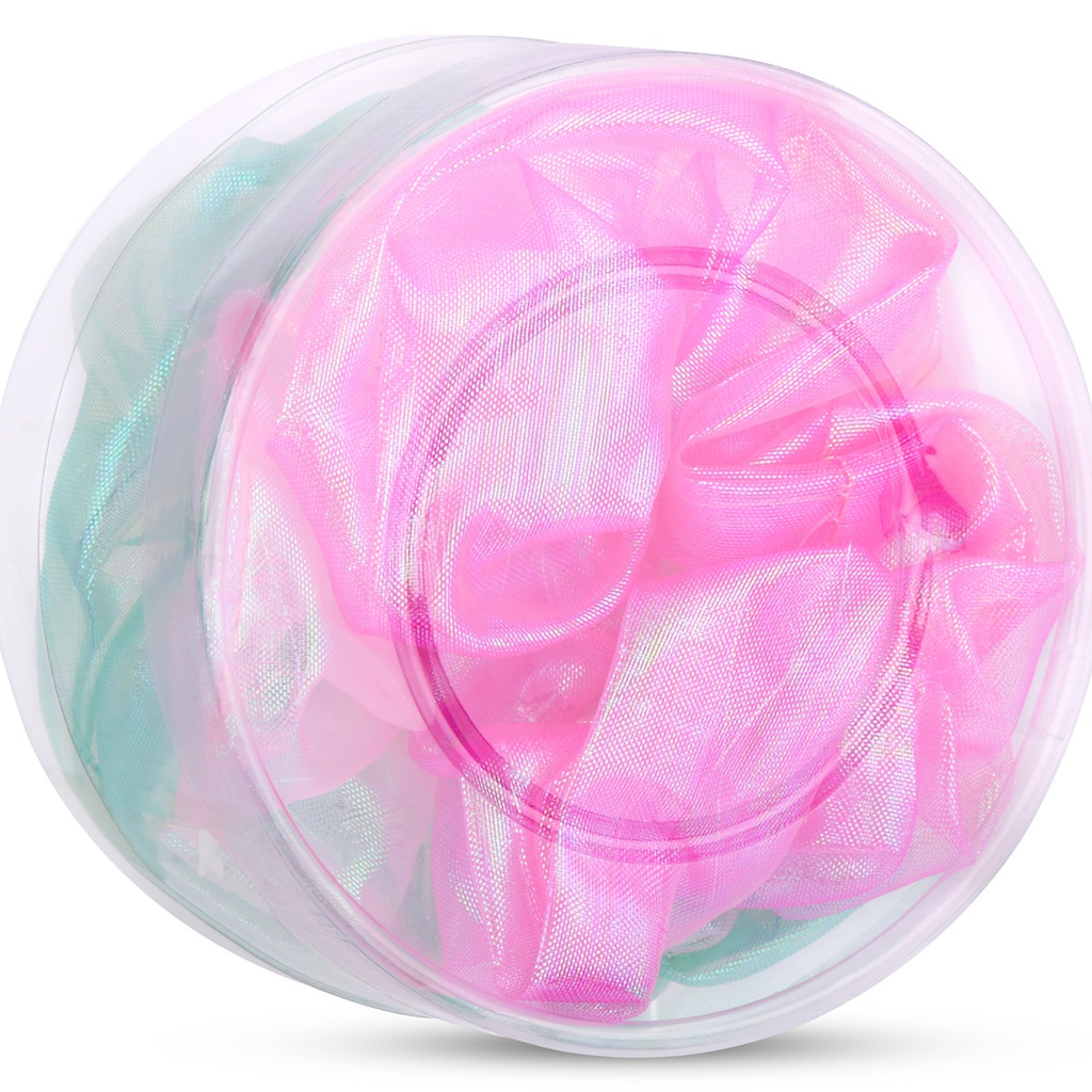 Iridescent Organza Scrunchie Set