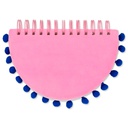 Rainbow Pom Pom Notebook