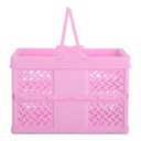Pink Foldable Storage Crate