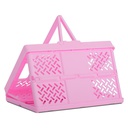 Pink Foldable Storage Crate