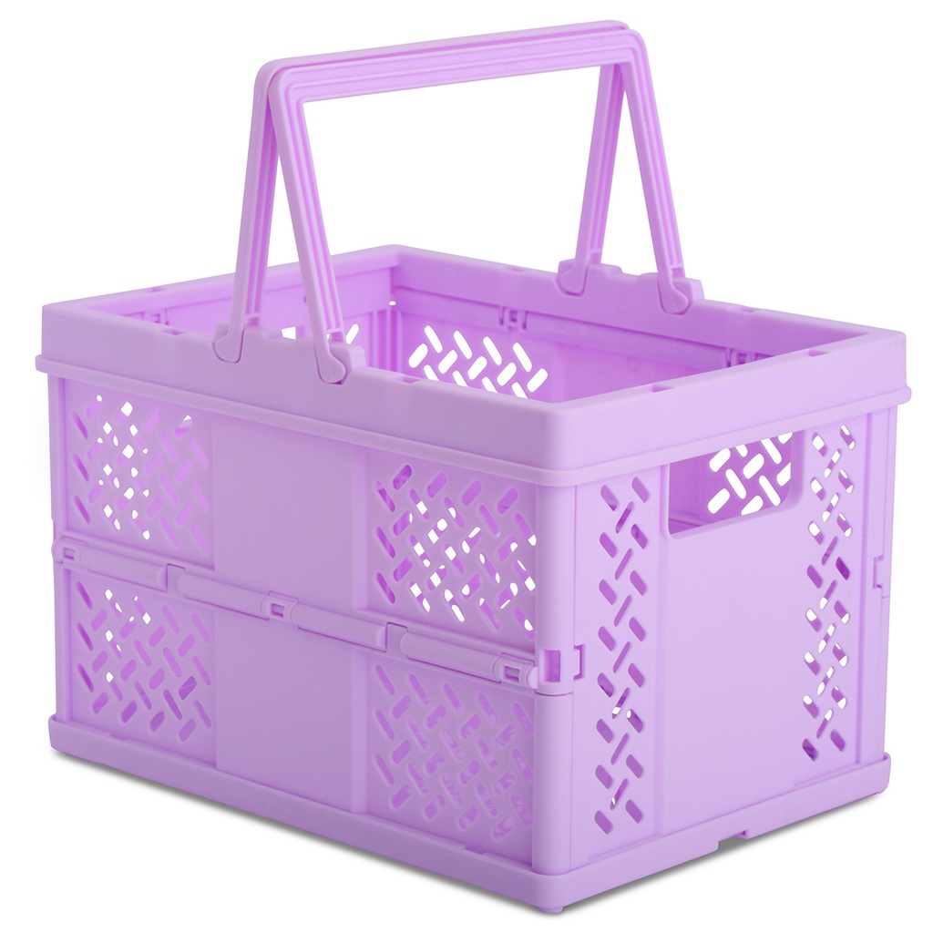 Lavender Foldable Storage Crate