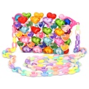 Hearts Beaded Crossbody Bag