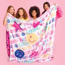 Theme Icons Plush Blanket