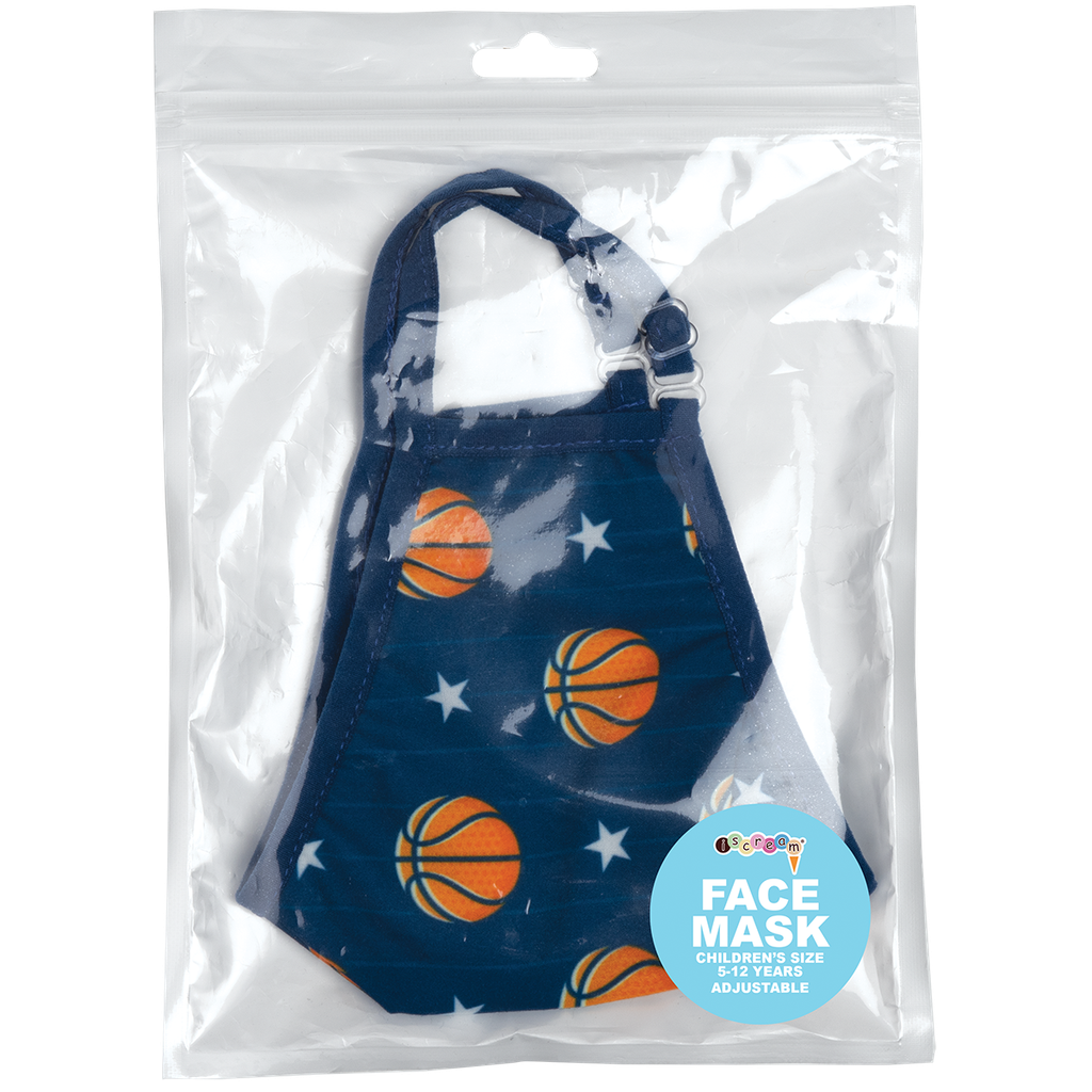 Basketball and Stars Face Mask