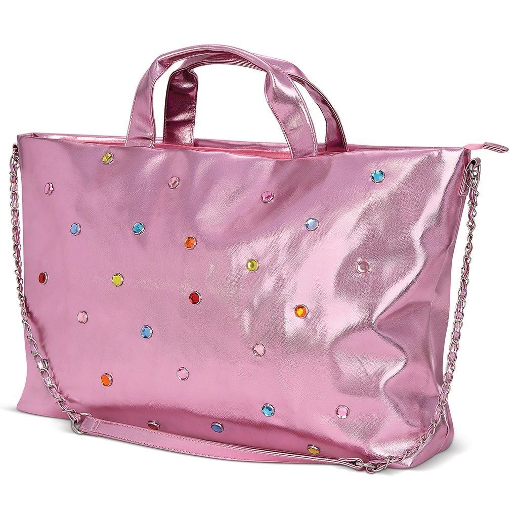 Pink Candy Gem Overnight Bag