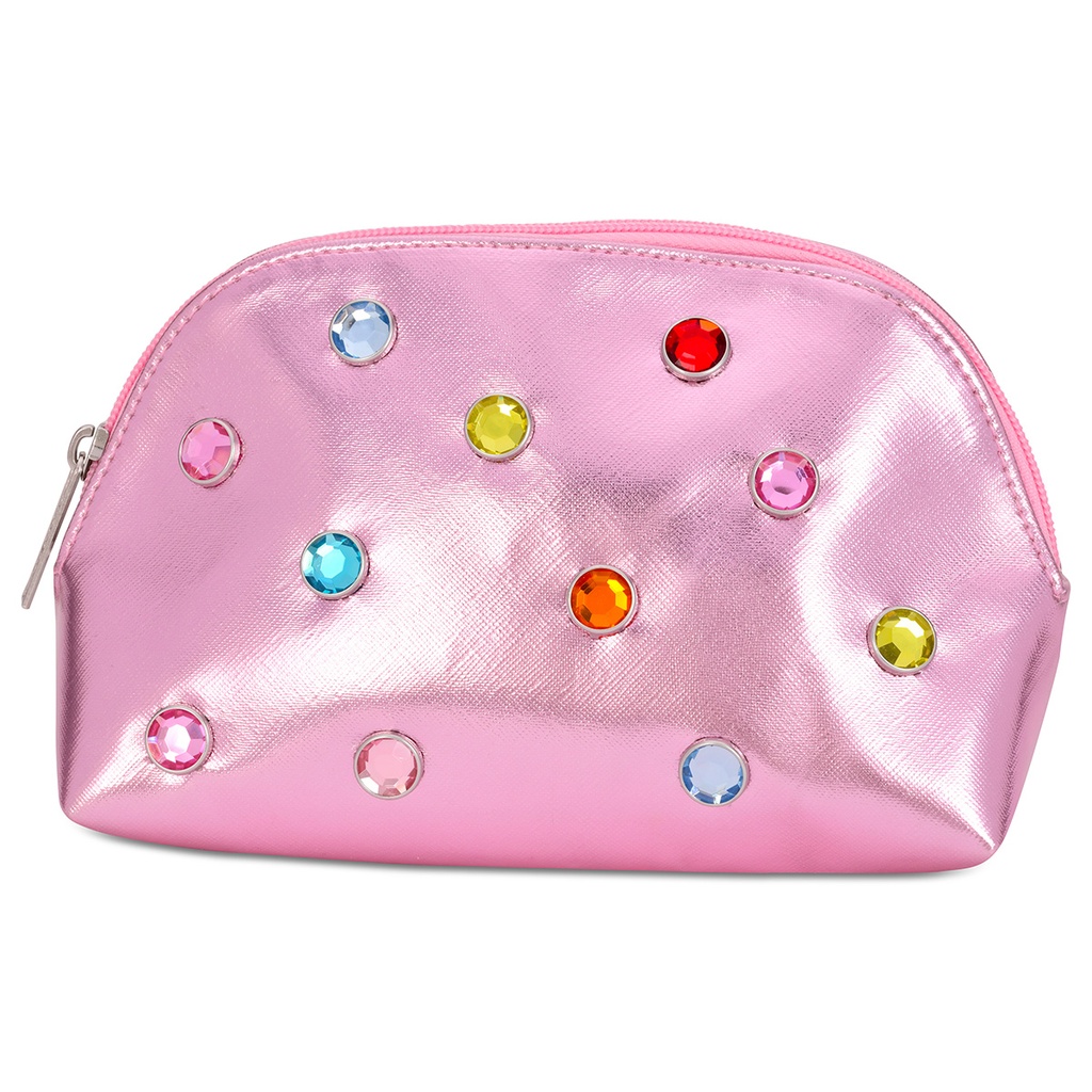 Pink Candy Gem Oval Cosmetic Bag