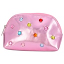 Pink Candy Gem Oval Cosmetic Bag