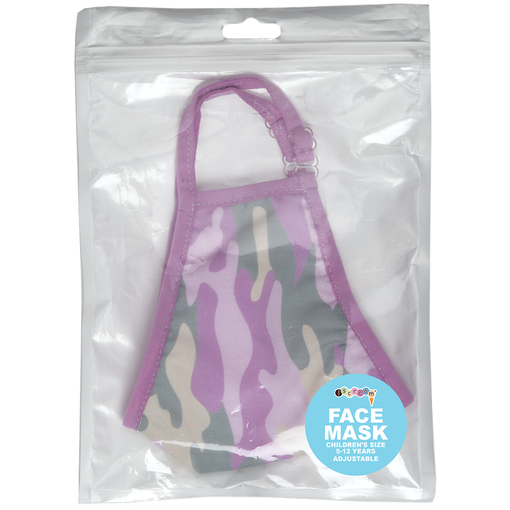 Pink Camo Face Mask