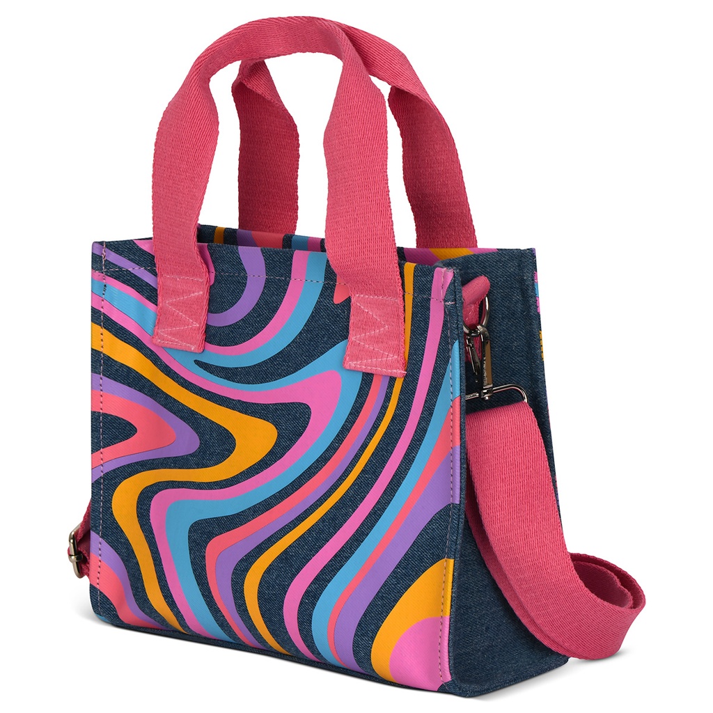 Color Swirl Denim Crossbody