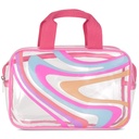 Color Swirl Cosmetic Bag Trio