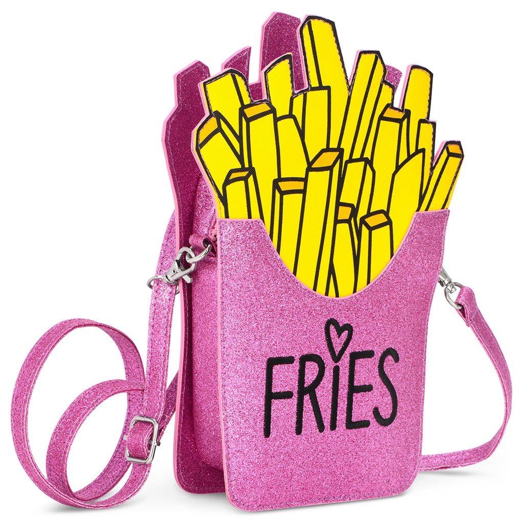 Premium Crystal French Fries Cross Body Bag