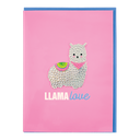 Llama Rhinestone Decal Greeting Card
