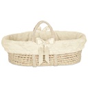 Little Scoops Ivory Receiving Blanket & Basket